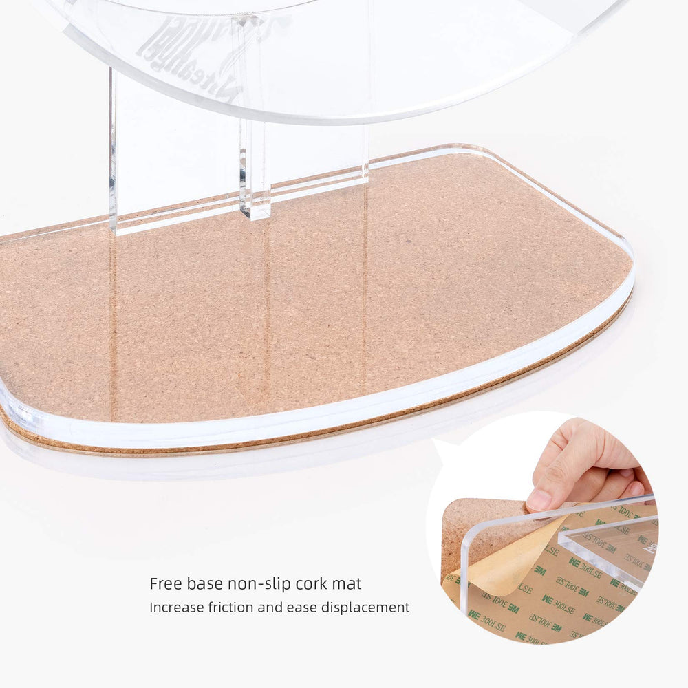Niteangel Silent Wheel acrylic drum cleans easily with a damp cloth.