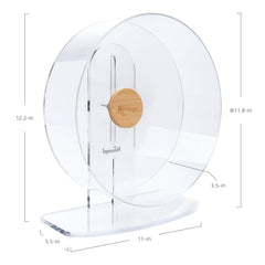 Niteangel Silent Wheel wide base provides stable setup on platforms.