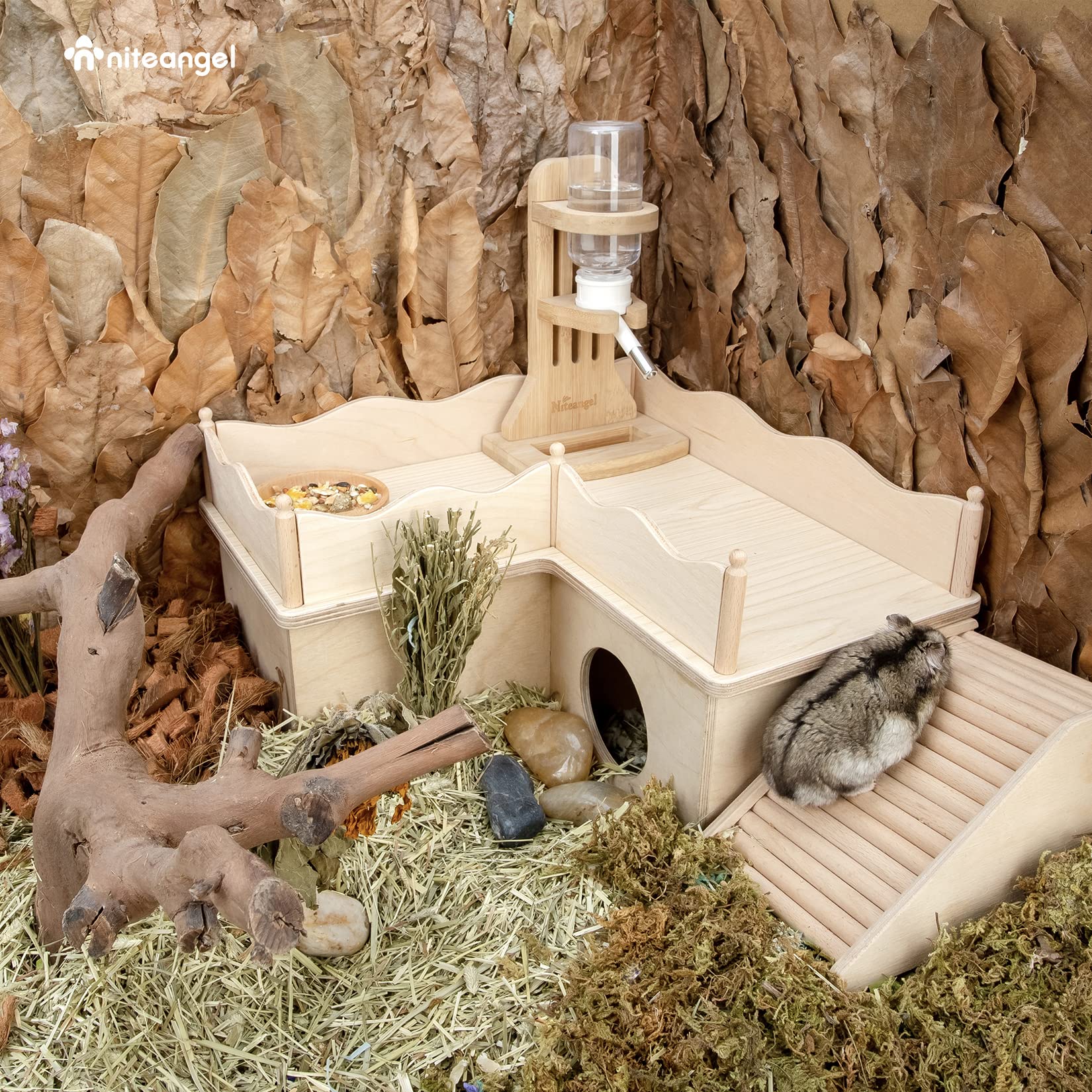 Niteangel small pet enrichment play area—engaging space for running, nesting, and more.
