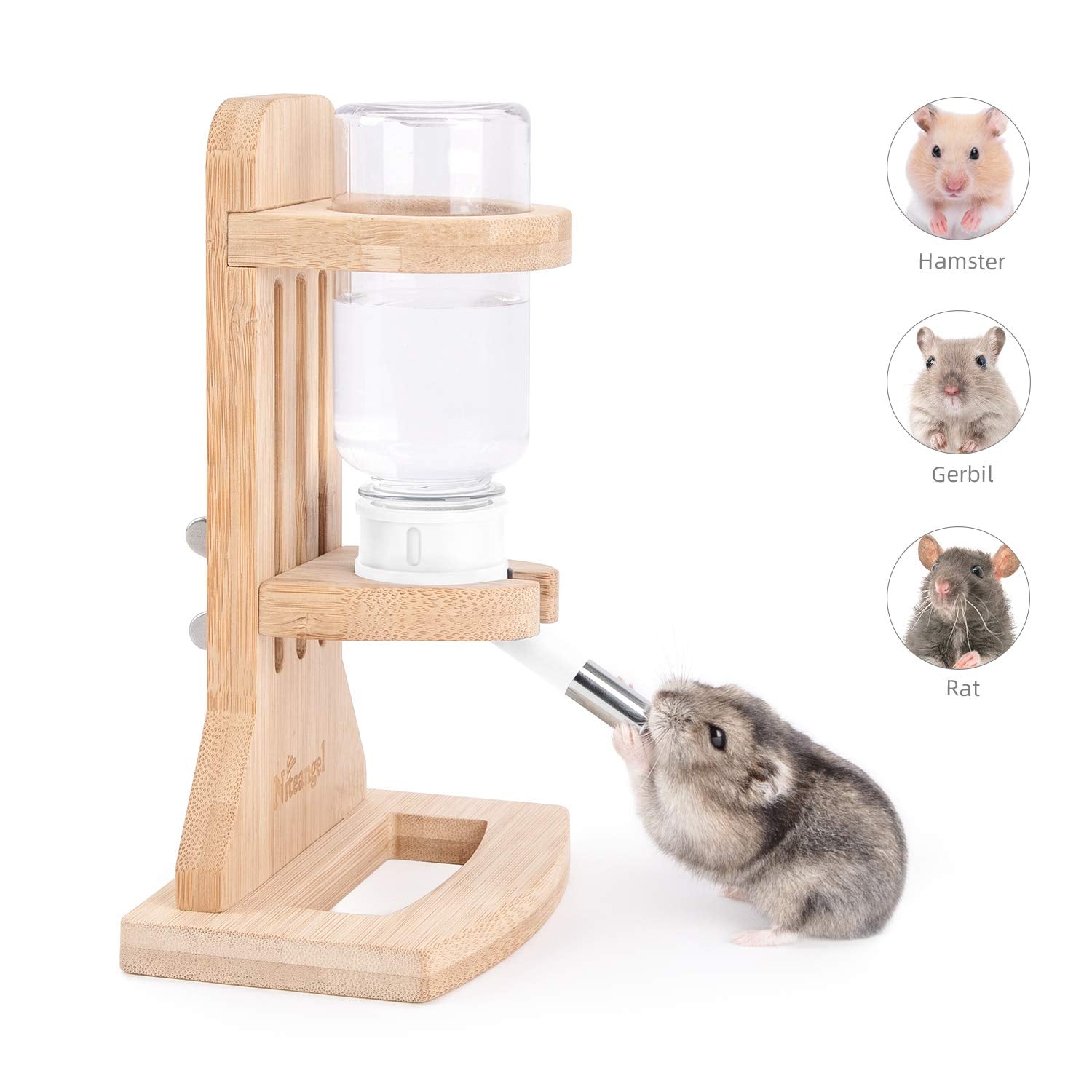 Niteangel water bottle stand adjustable height demonstrates height customization