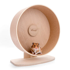 Niteangel wooden hamster wheel drum with 11.6-inch diameter for back-friendly running