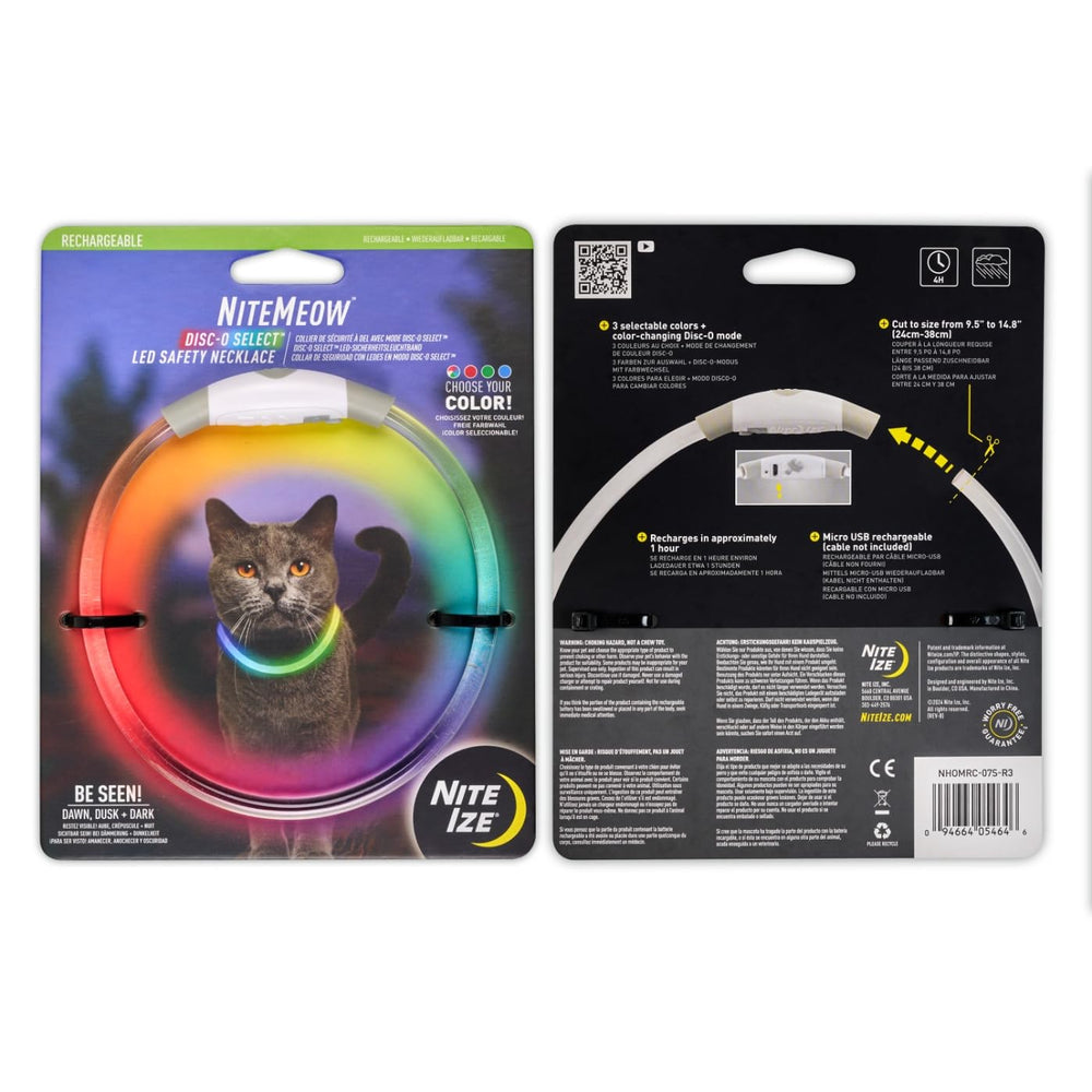 Nite Ize NiteMeow up to four hours of continuous glow
