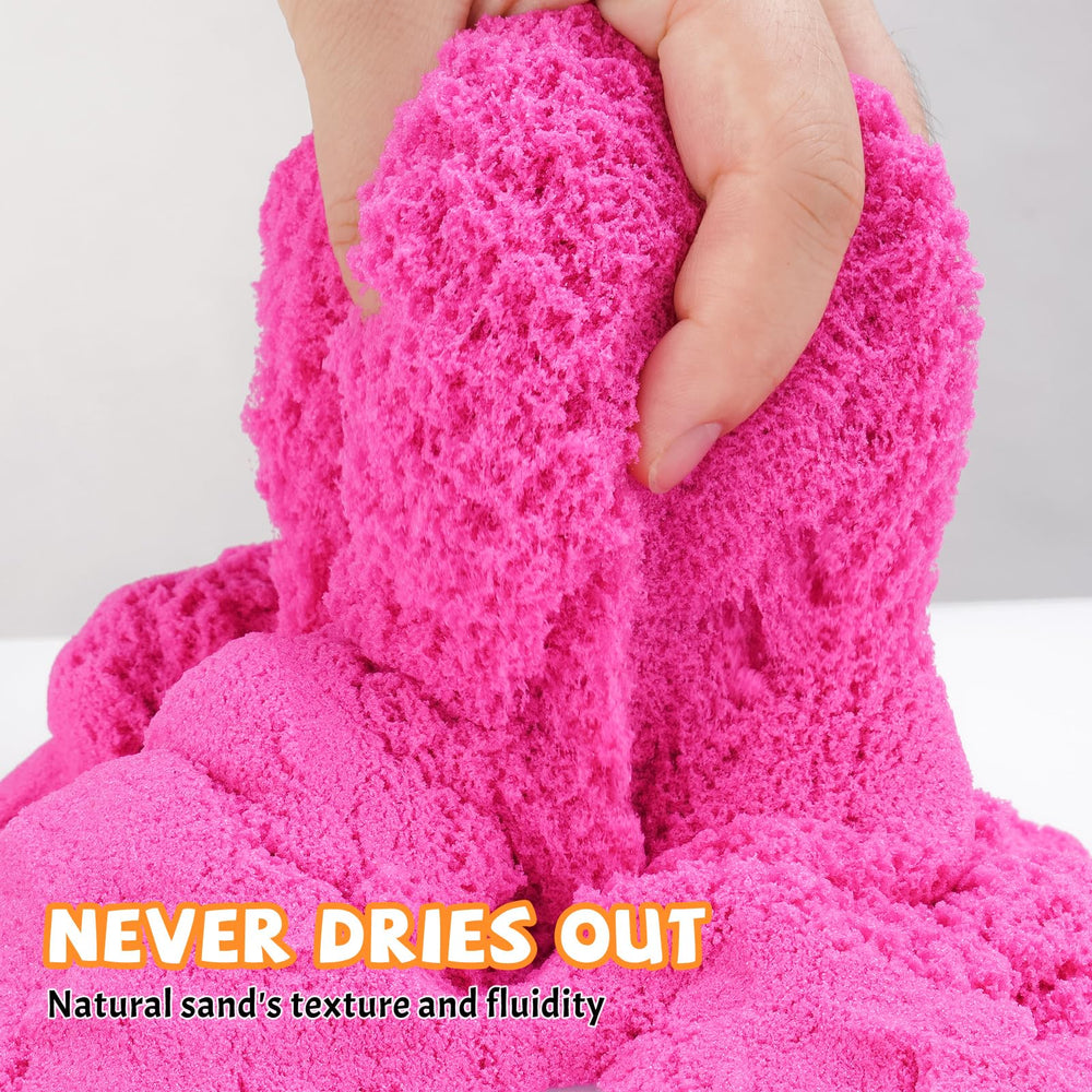 NiToy FlexiSand color palette with bright hues for imaginative shaping and sensory exploration.