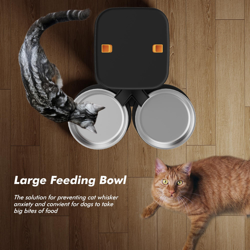 Nityers 6.7-inch stainless steel bowl reduces whisker fatigue