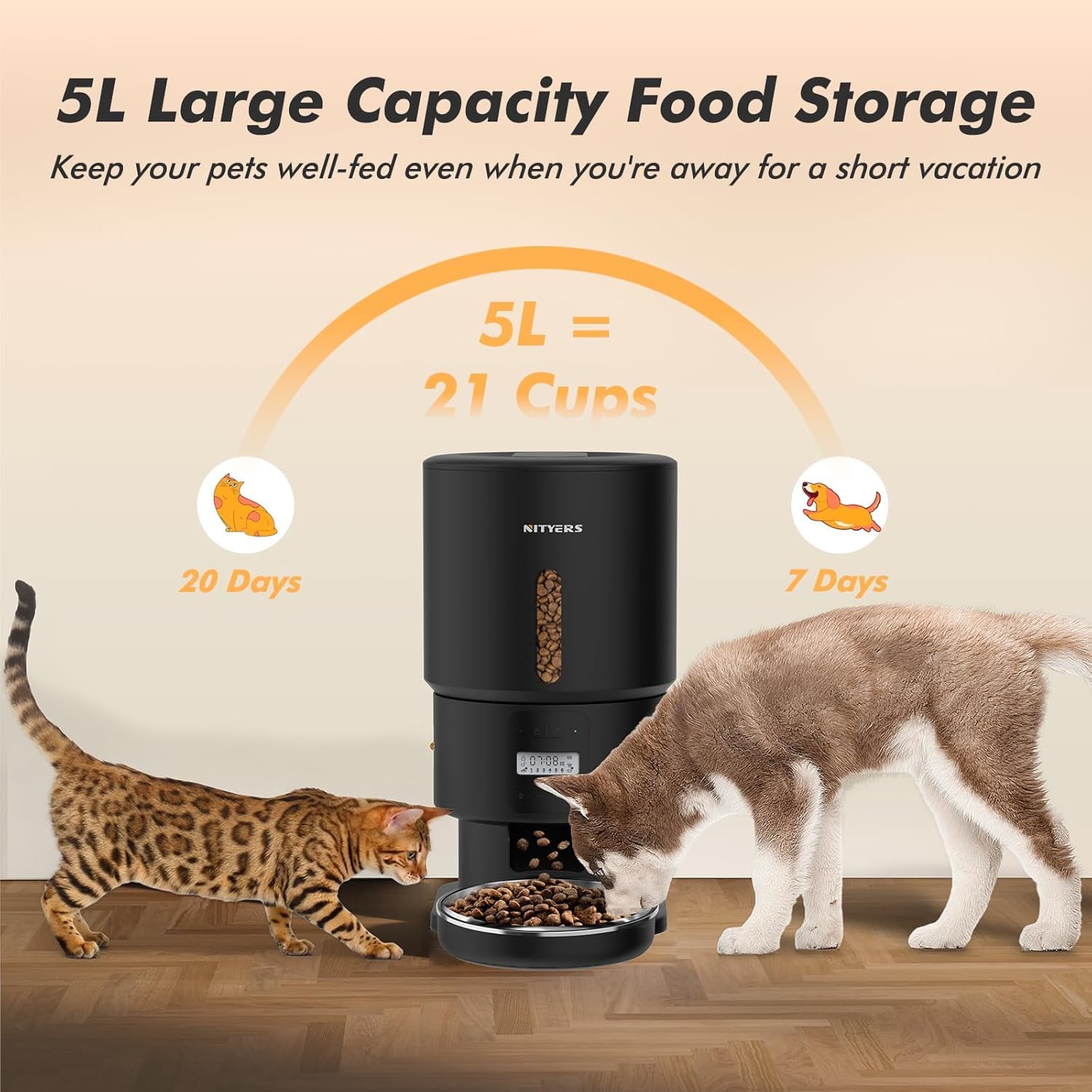 Nityers Type-C power with battery backup supports meals during outages