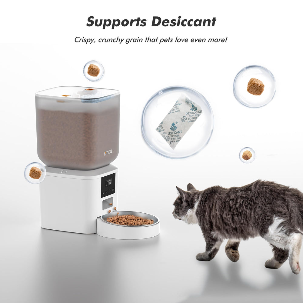 Nityers dog feeder 6-7in bowl offers comfortable bites and whisker-friendly dining.