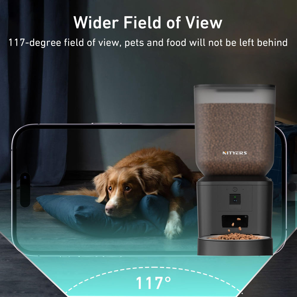 Nityers two-way audio lets you talk to pets and call for mealtime.