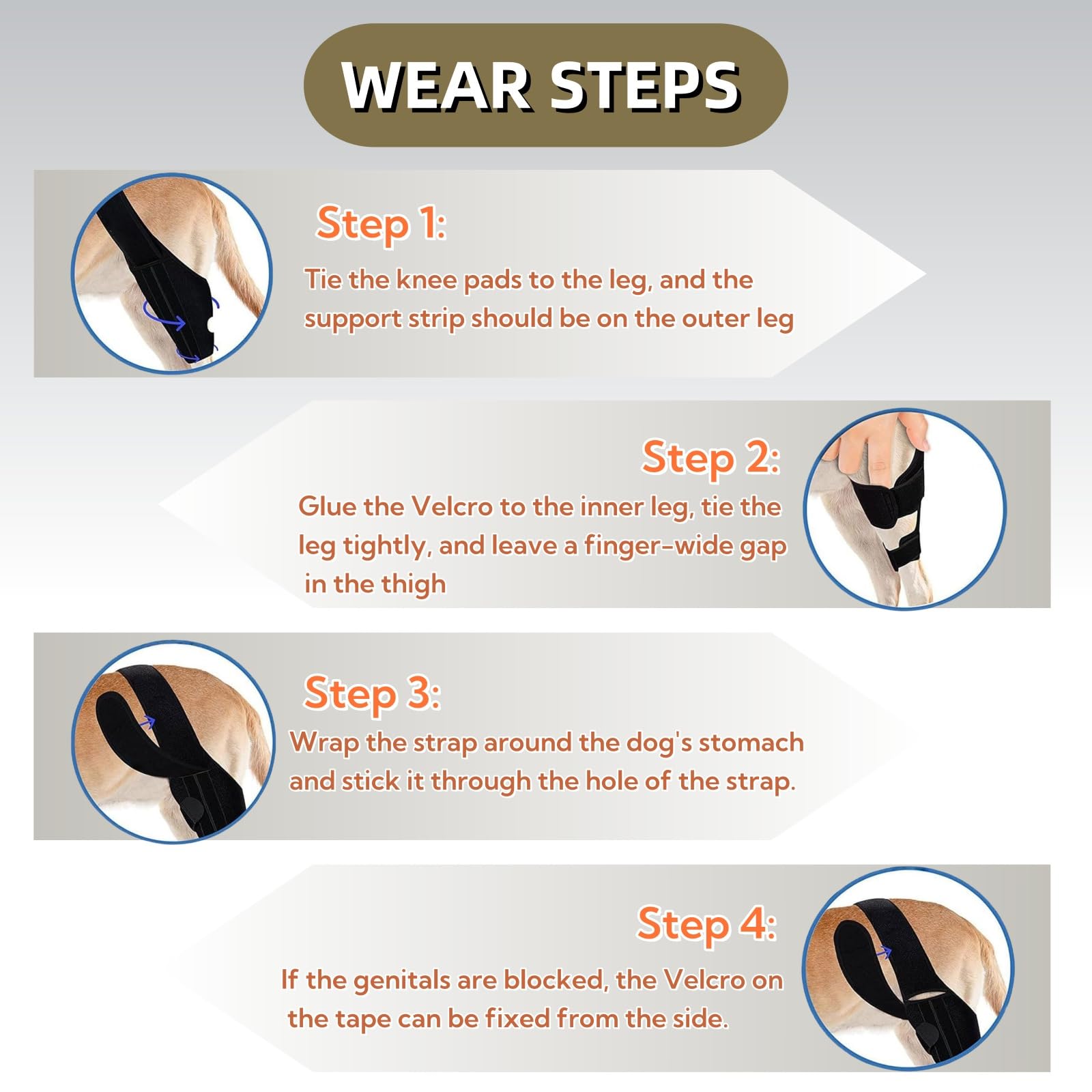 NIUBNKJ brace aids patella luxation support and joint alignment.
