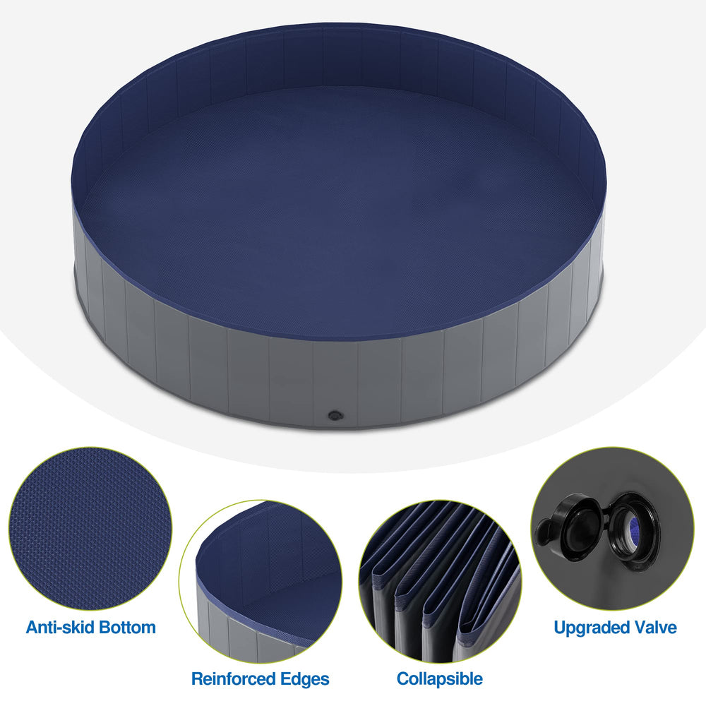 Niubya durable PVC material keeps the pool sturdy for splashy play sessions.
