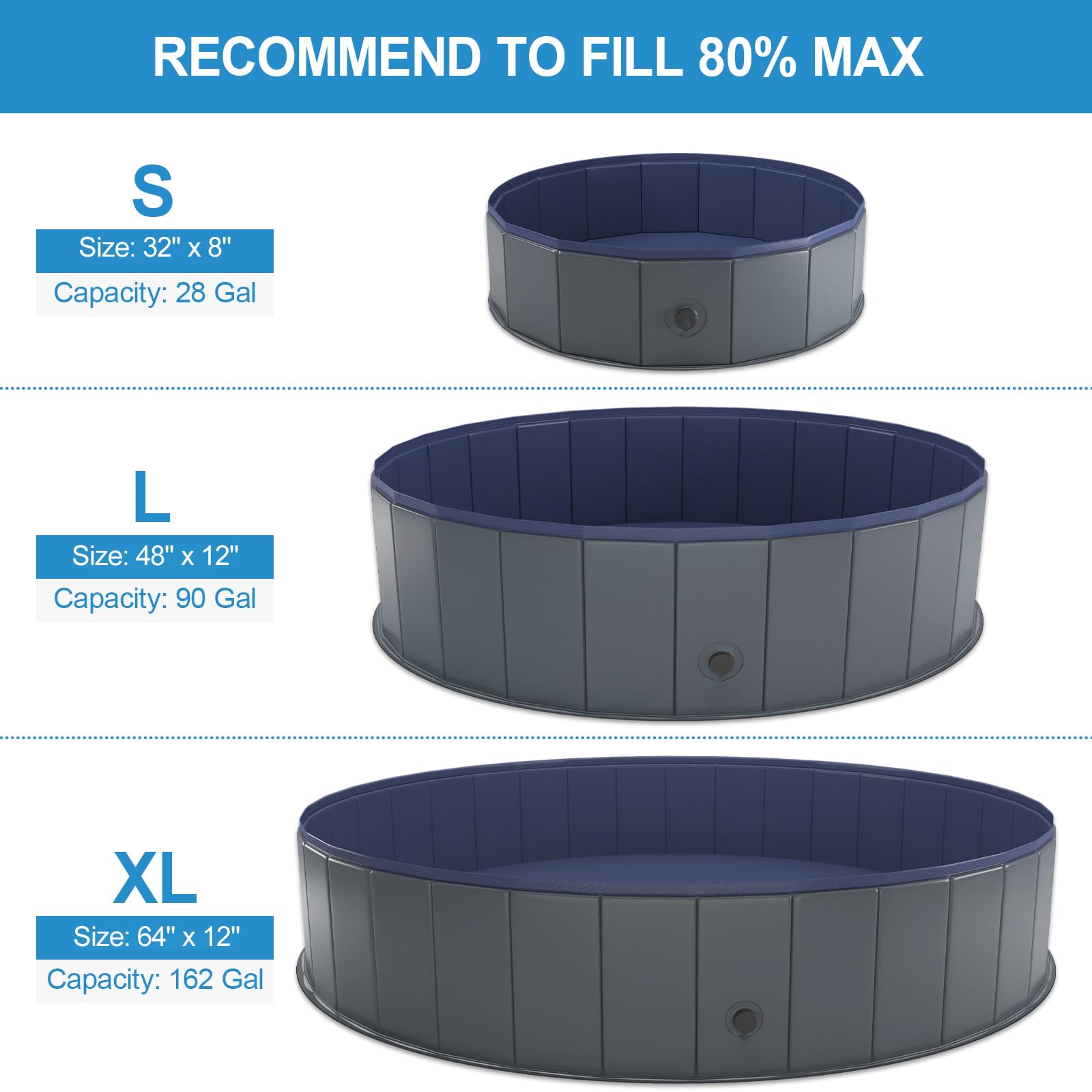 Niubya durable PVC pool base highlights sturdy bottom for splash-filled sessions.