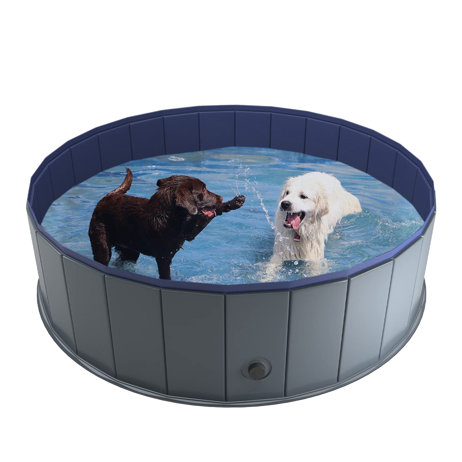 Niubya easy-clean pet pool simplifies cleanup after splash time.