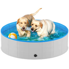 Niubya foldable dog pool setup showcases portable travel-friendly cooling for pets