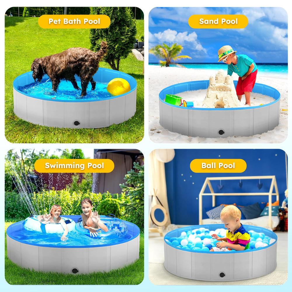 Niubya foldable dog pool outdoor-use design ideal for travel.