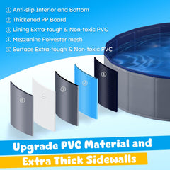 Niubya foldable pool drain plug enables easy water removal after use.