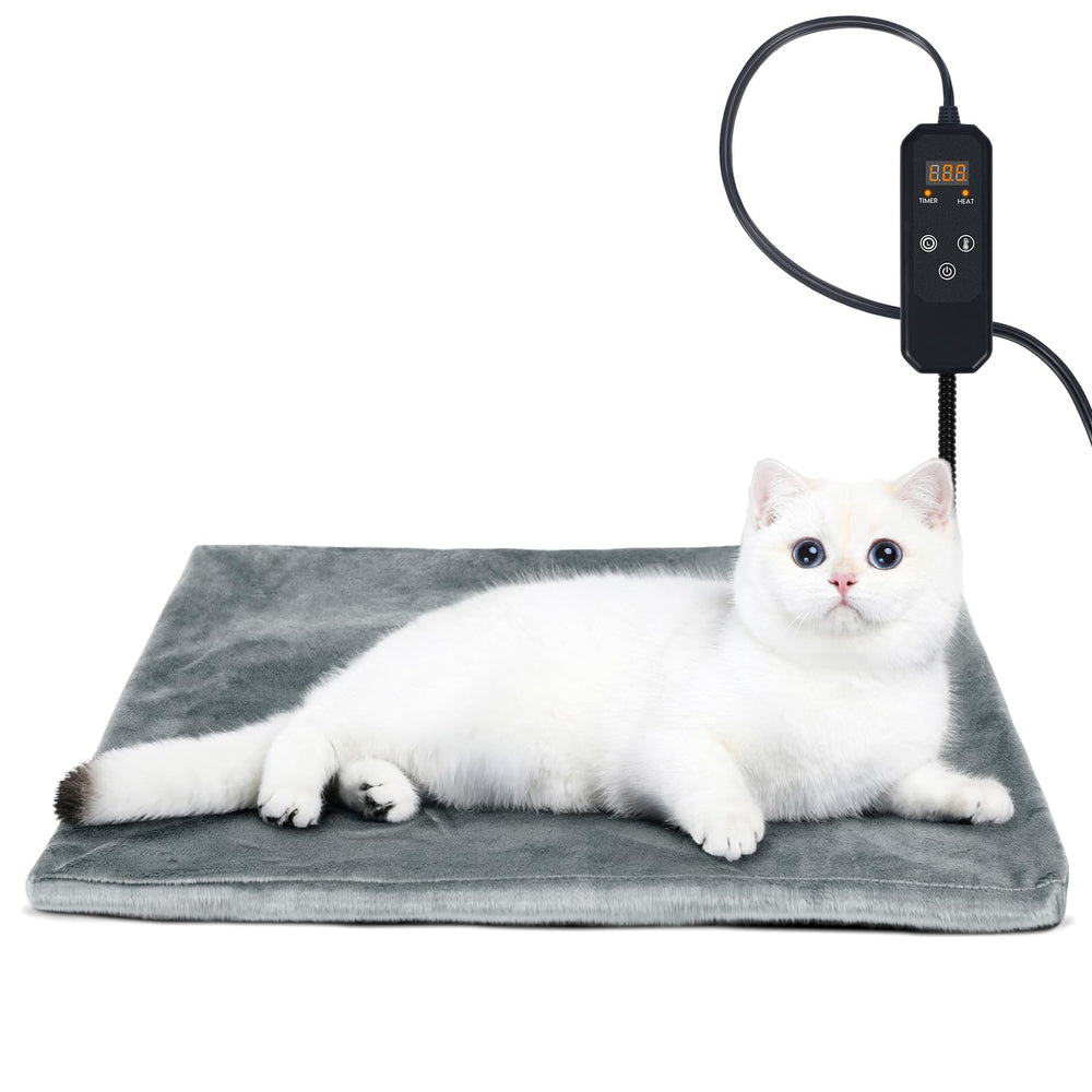Niubya pet heating pad 20x16 size provides cozy warmth for dogs and cats