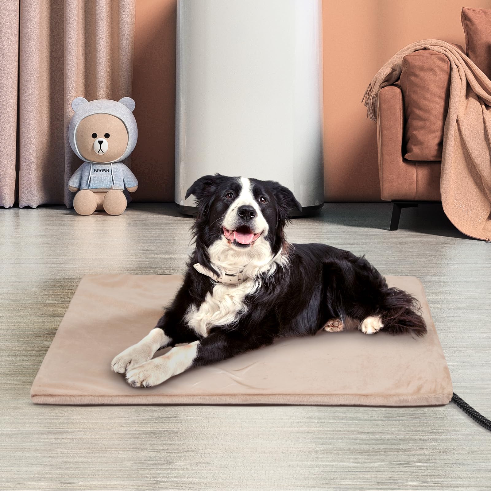 Niubya chew-resistant cord and anti-bite hose protect the setup.