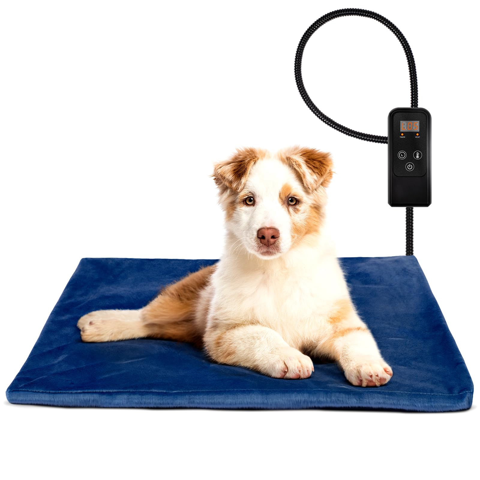 Niubya Pet Heating Pad front view offers cozy warmth for pets on cold days.