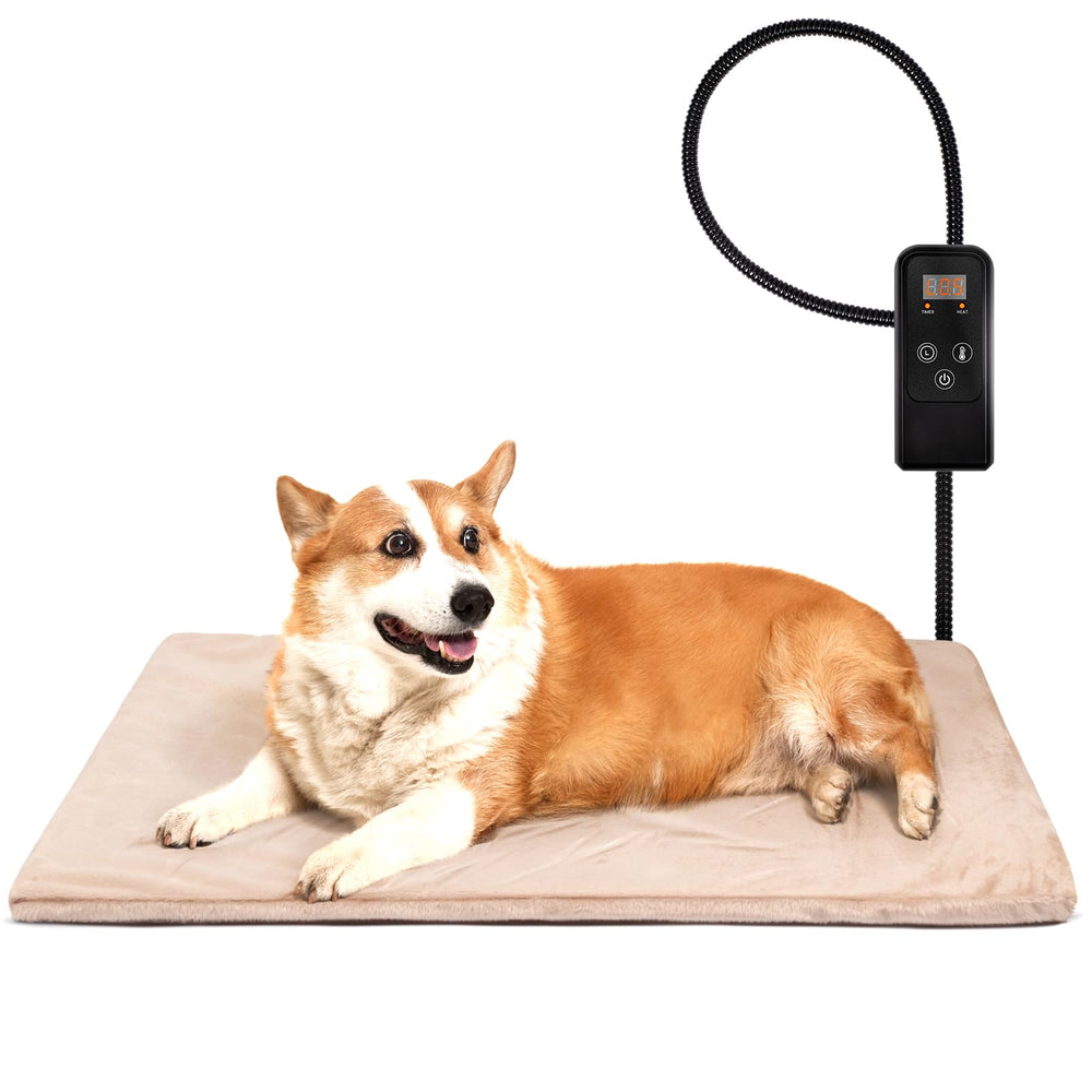 Niubya pet heating pad setup demonstrates quick, safe warmth for pets.