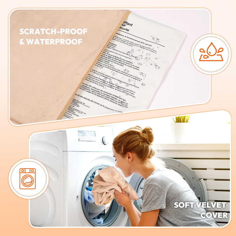 Niubya velvet cover is soft and washable for easy maintenance