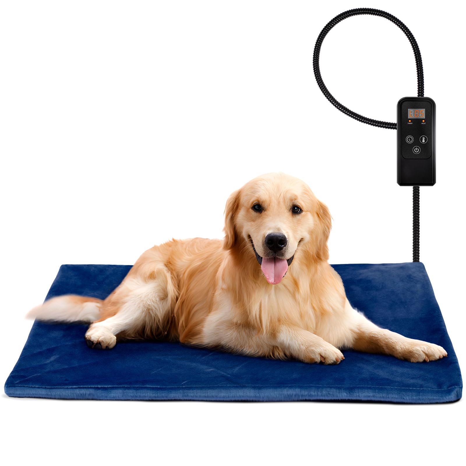 Niubya pet heating pad top view emphasizes cozy warmth for dogs and cats