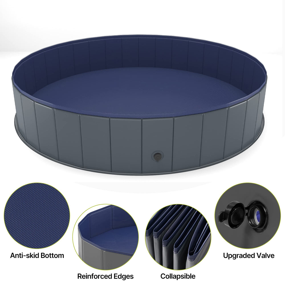 Niubya pool anti-slip bottom keeps pets stable during baths and play.