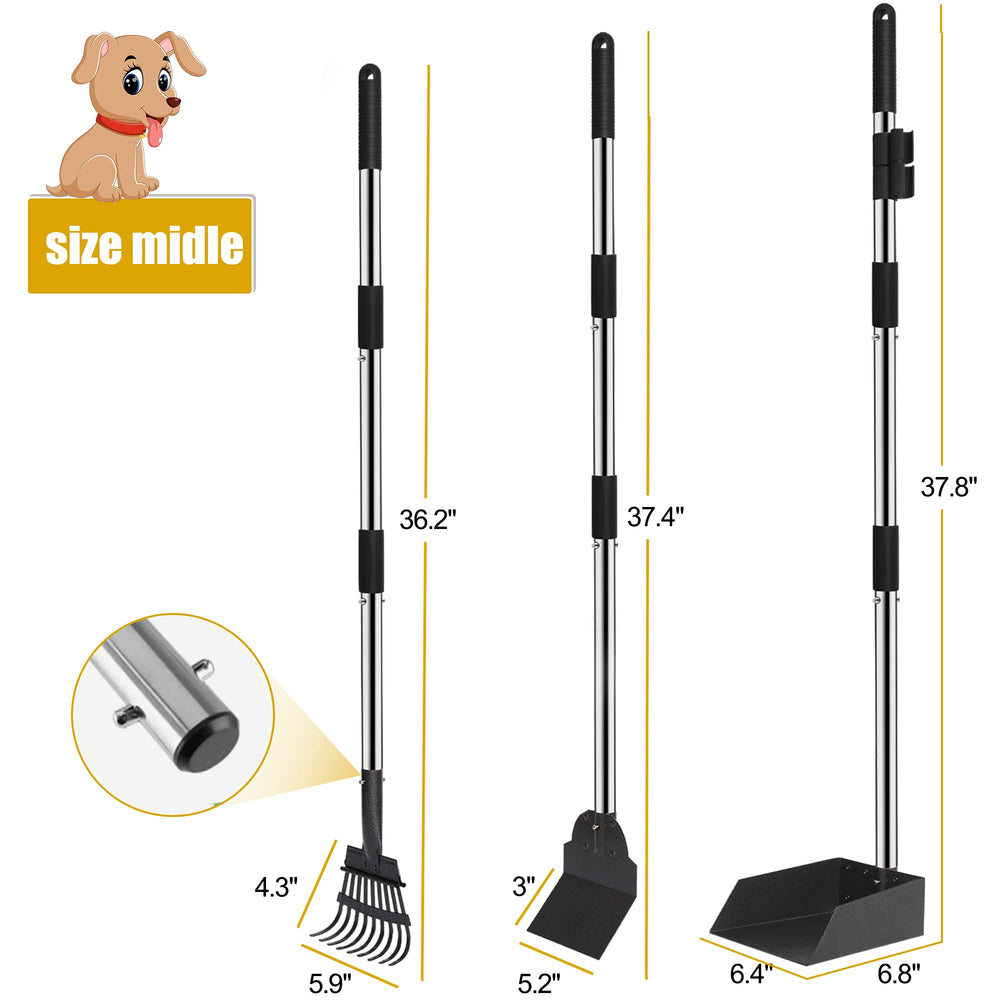 Niubya Poop Scoop spade: precise scooping along edges and under bushes.