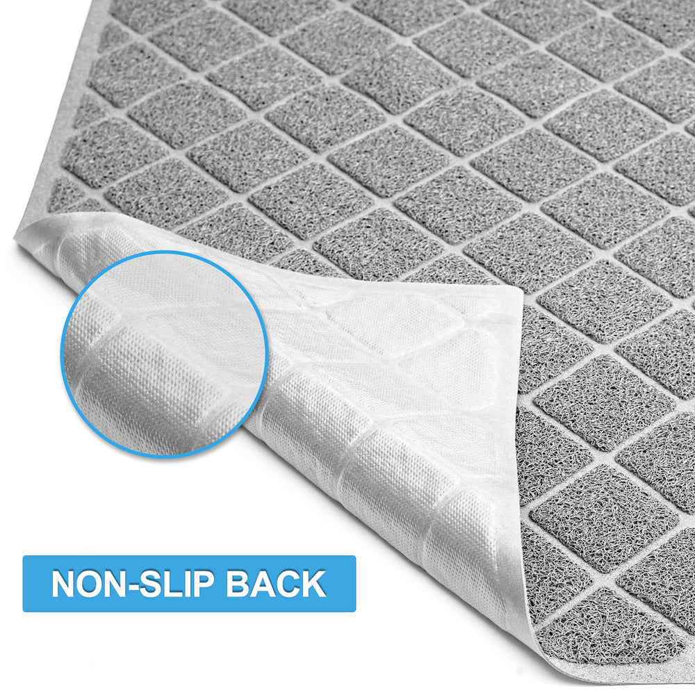 Niubya Premium Cat Litter Mat waterproof-bottom prevents urine seepage and floor damage.