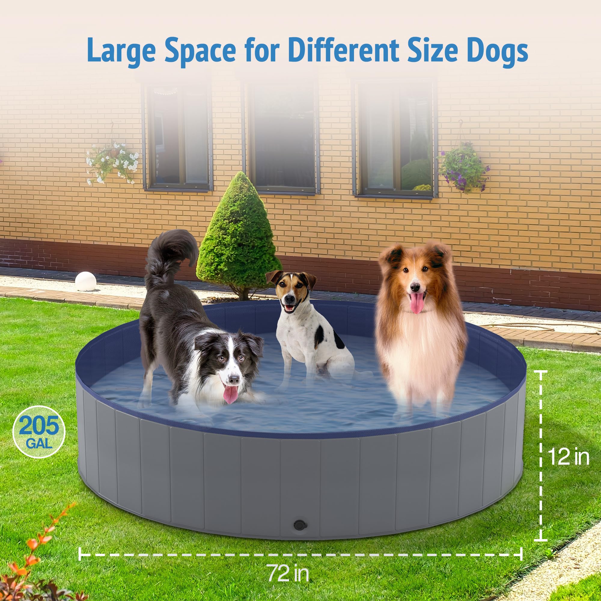 Niubya PVC durable pool material highlights sturdy construction for outdoor use