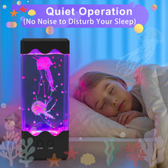NIUFAN Jellyfish Lamp with seven colors enhances mood and ambiance.