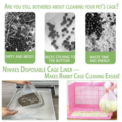 Niwaes clear liner material photo highlights visibility of waste for monitoring.