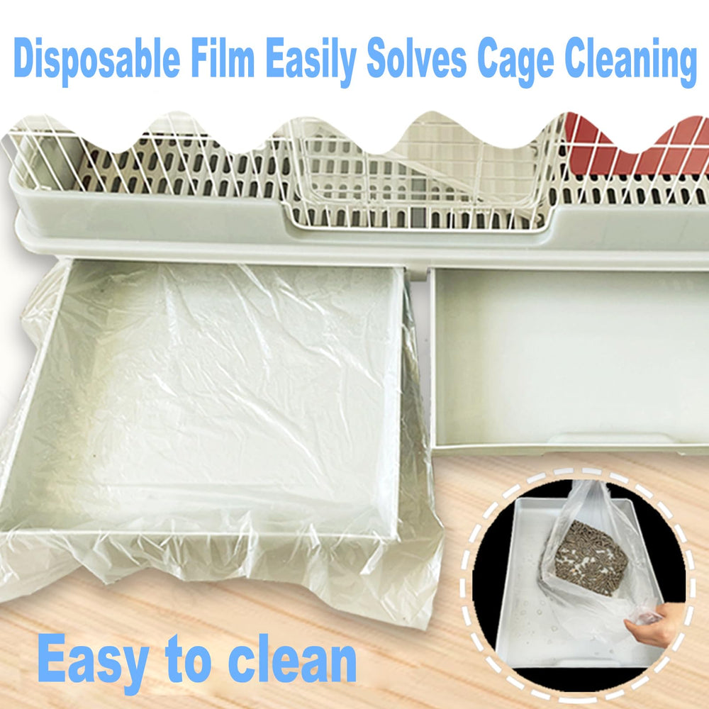 Niwaes easy-clean liner close-up shows quick replacement to save cage time.