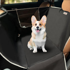 njnj dog car seat cover backseat half-hammock protects seats while keeping space for a passenger.