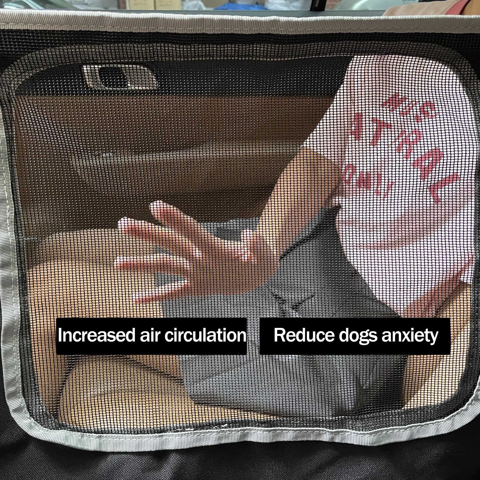 njnj dog car seat cover seat belt openings ensure secure, safe rides with restraint access.