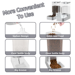 NKECOBJI gravity feeder set side view illustrating gravity feed design.