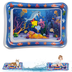NLAIKE water mat dolphin design cools pets during hot days and promotes playful exploration.