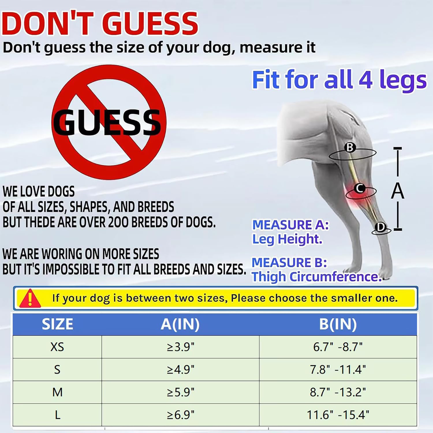 NLAIKE dog knee brace soft breathable material enhances comfort during wear