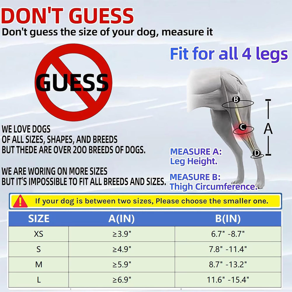 NLAIKE dog knee brace soft breathable material enhances comfort during wear