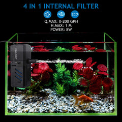 NO.17 multi-media filter supports comprehensive filtration for freshwater or saltwater setups.