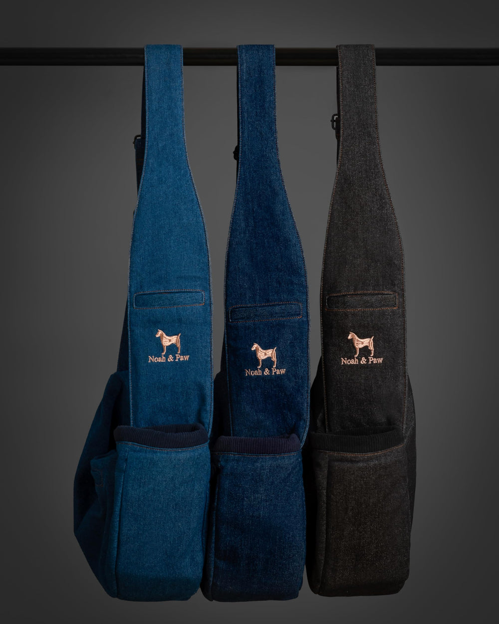 Noah & Paw cat-dog sling comfort use-case shows cross-pet versatility.
