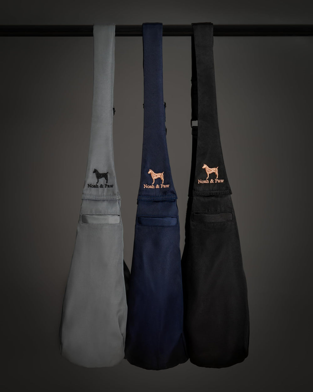 Noah & Paw sling interior lining emphasizes soft feel for pet comfort.