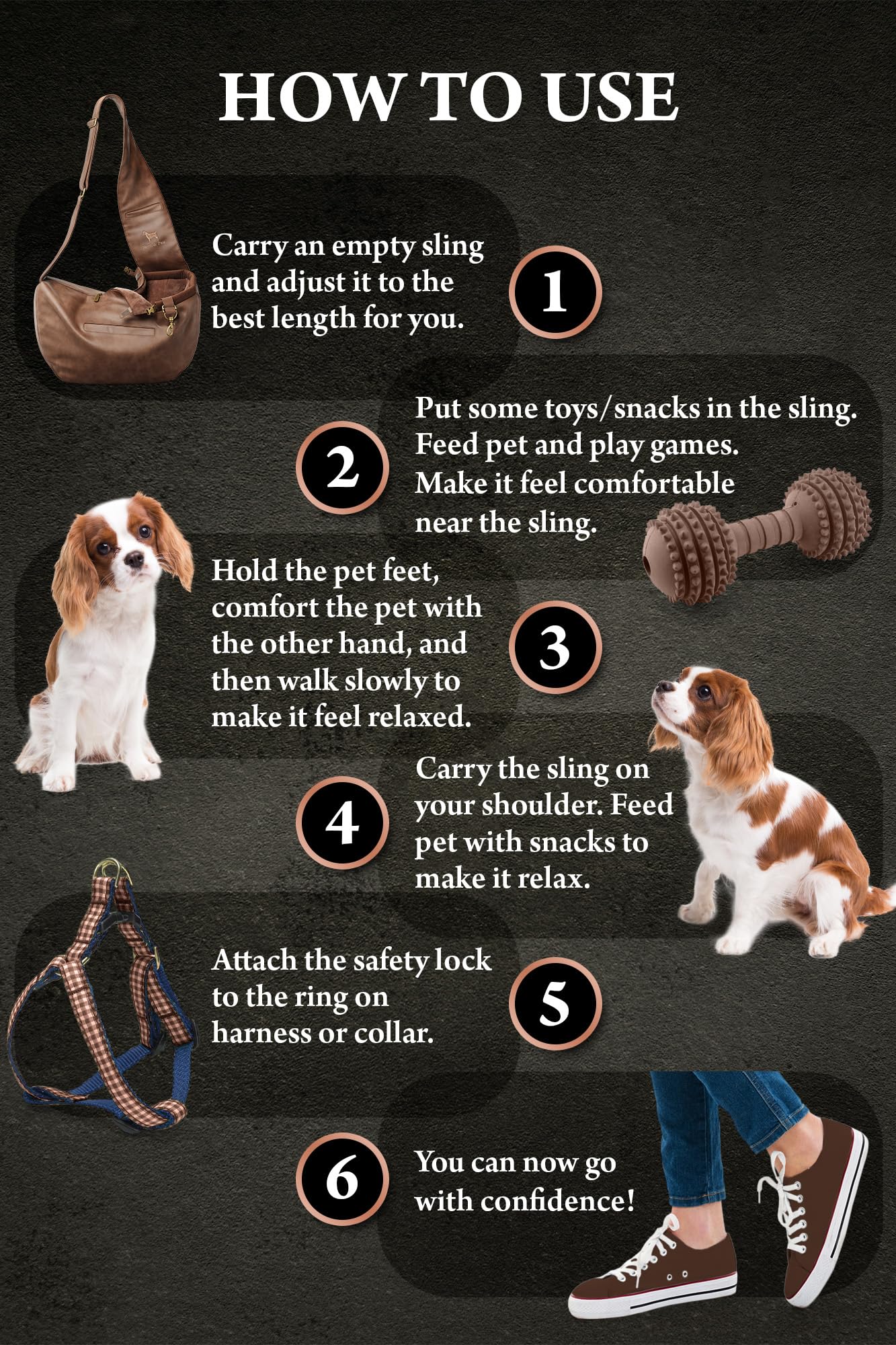 Noah & Paw magnetic pockets hold essentials for quick access on walks.