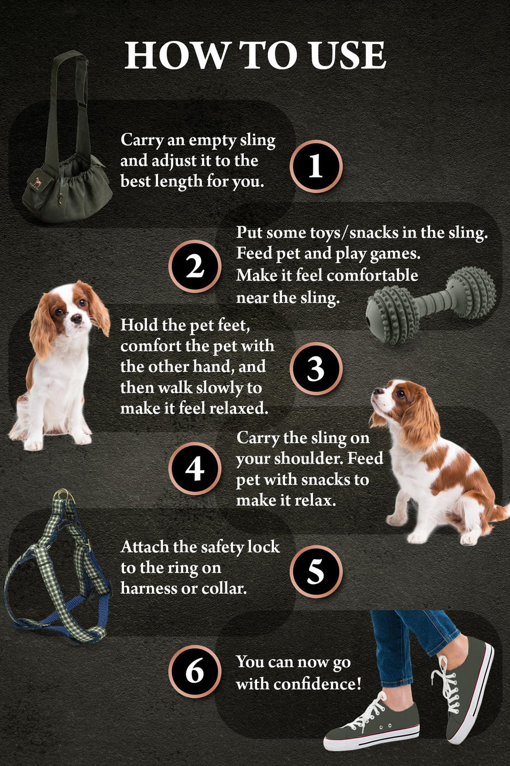 Noah & Paw magnetic pockets for quick access to essentials
