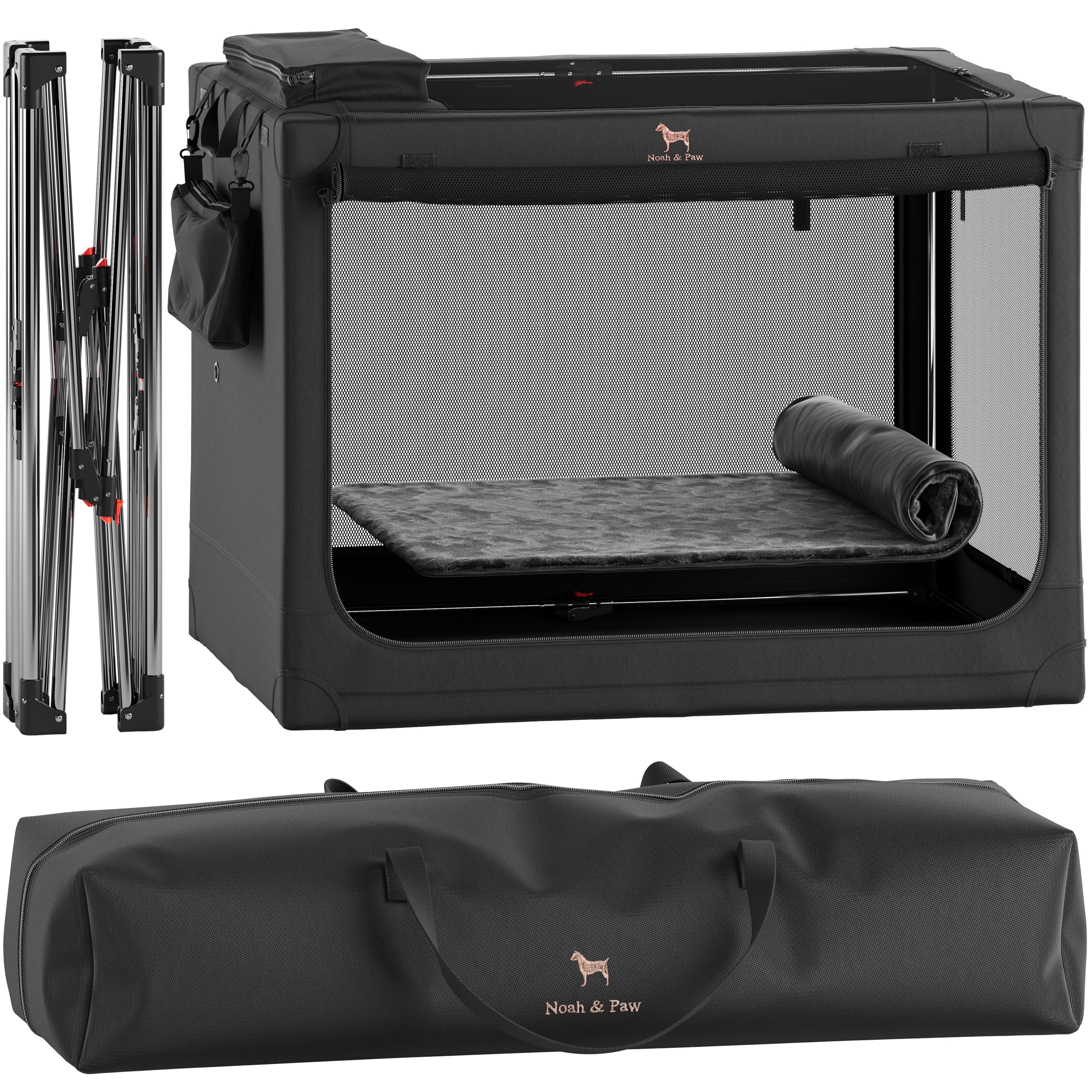 NOAH & PAW collapsible crate frame for quick travel setup