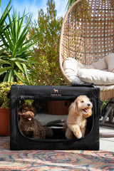 Noah & Paw crate with 10mm locking zipper for secure containment