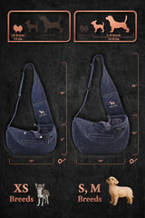 Noah & Paw denim-lined interior with soft fur for comfort