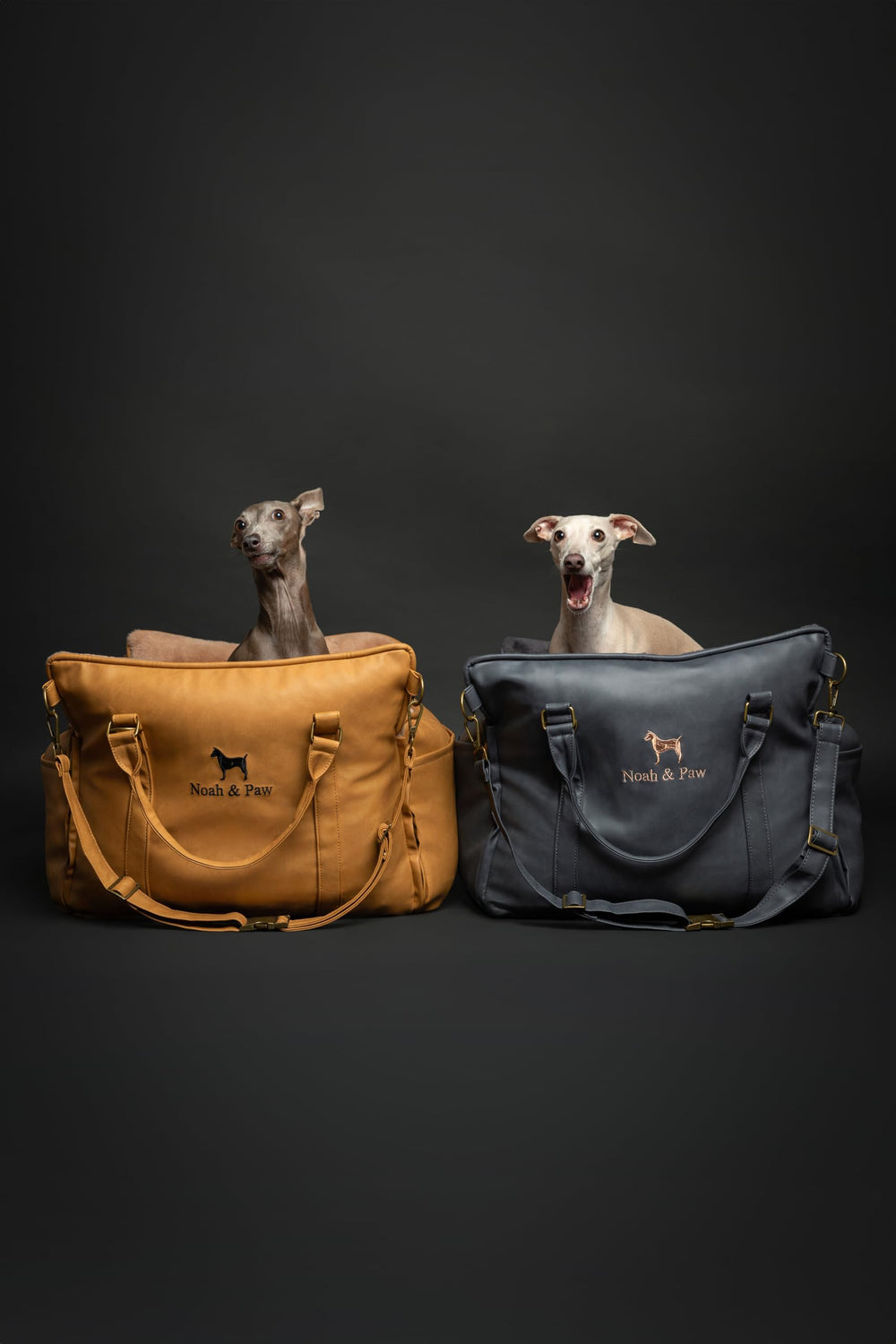 Noah & Paw portable handles simplify transport between cars and rooms.