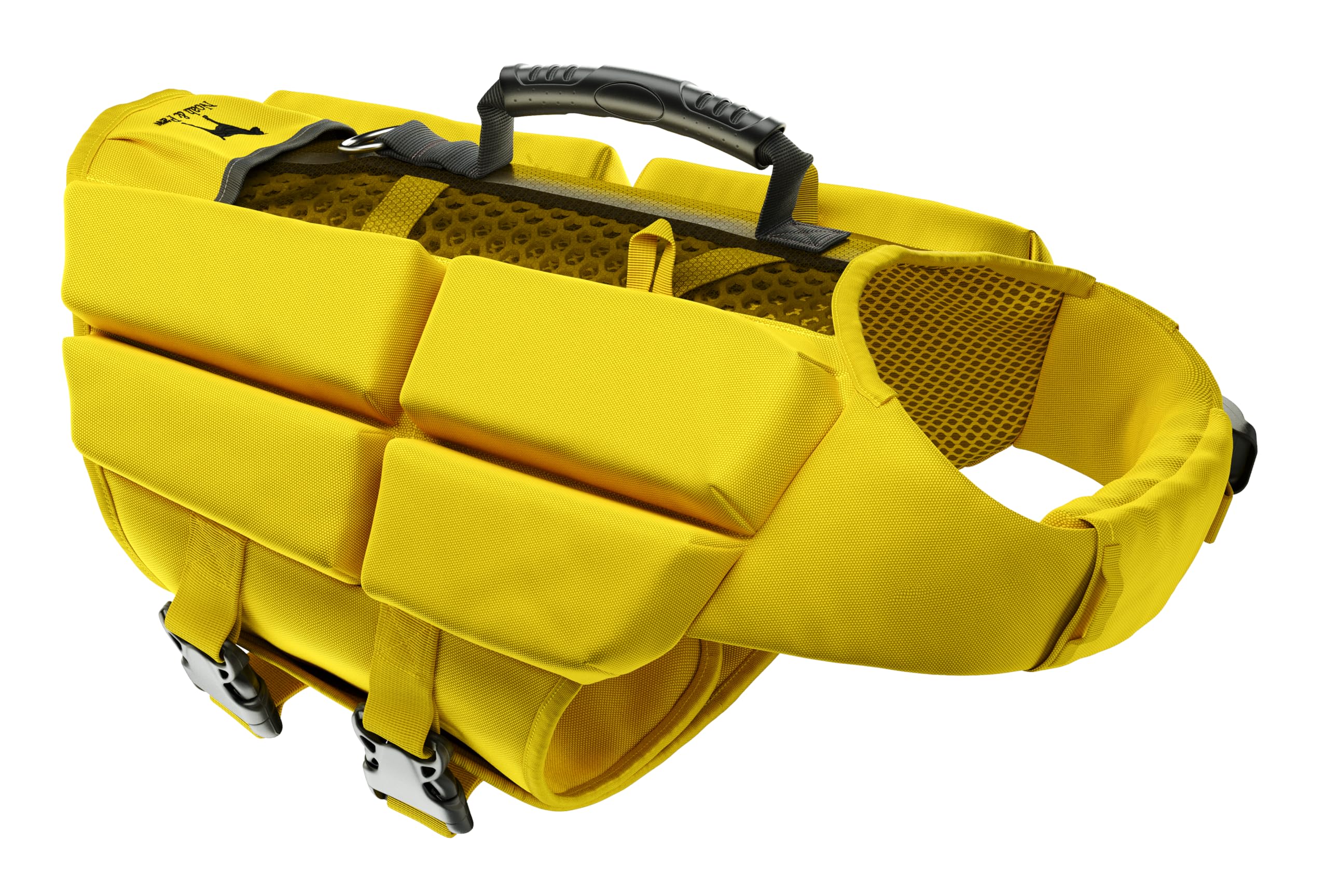 NOAH & PAW dog life jacket side view with buoyant foam for stability