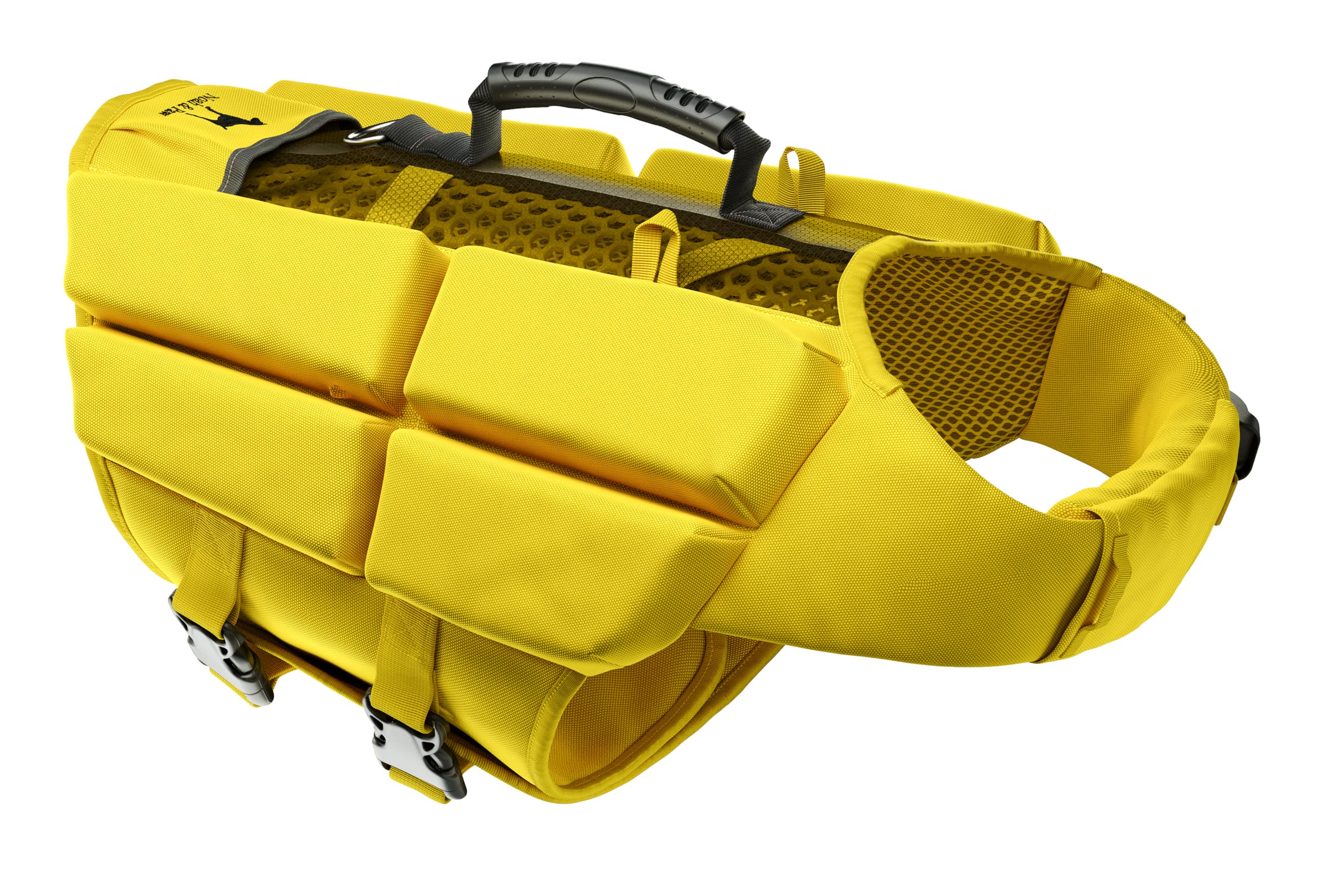 NOAH & PAW Dog Life Jacket XL floating on water for secure swimming.