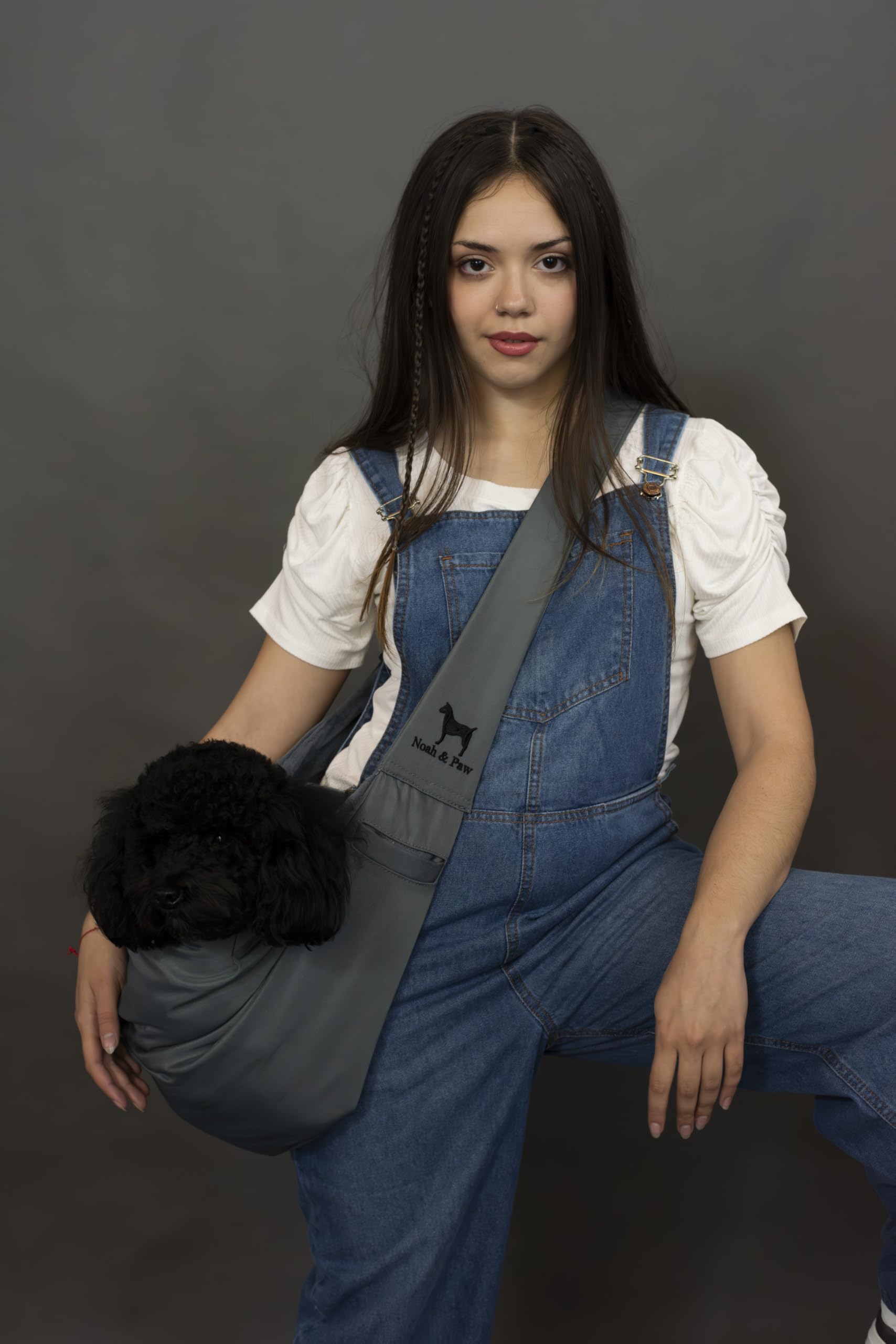 Noah & Paw dog sling carrier machine washable for simple cleanup.