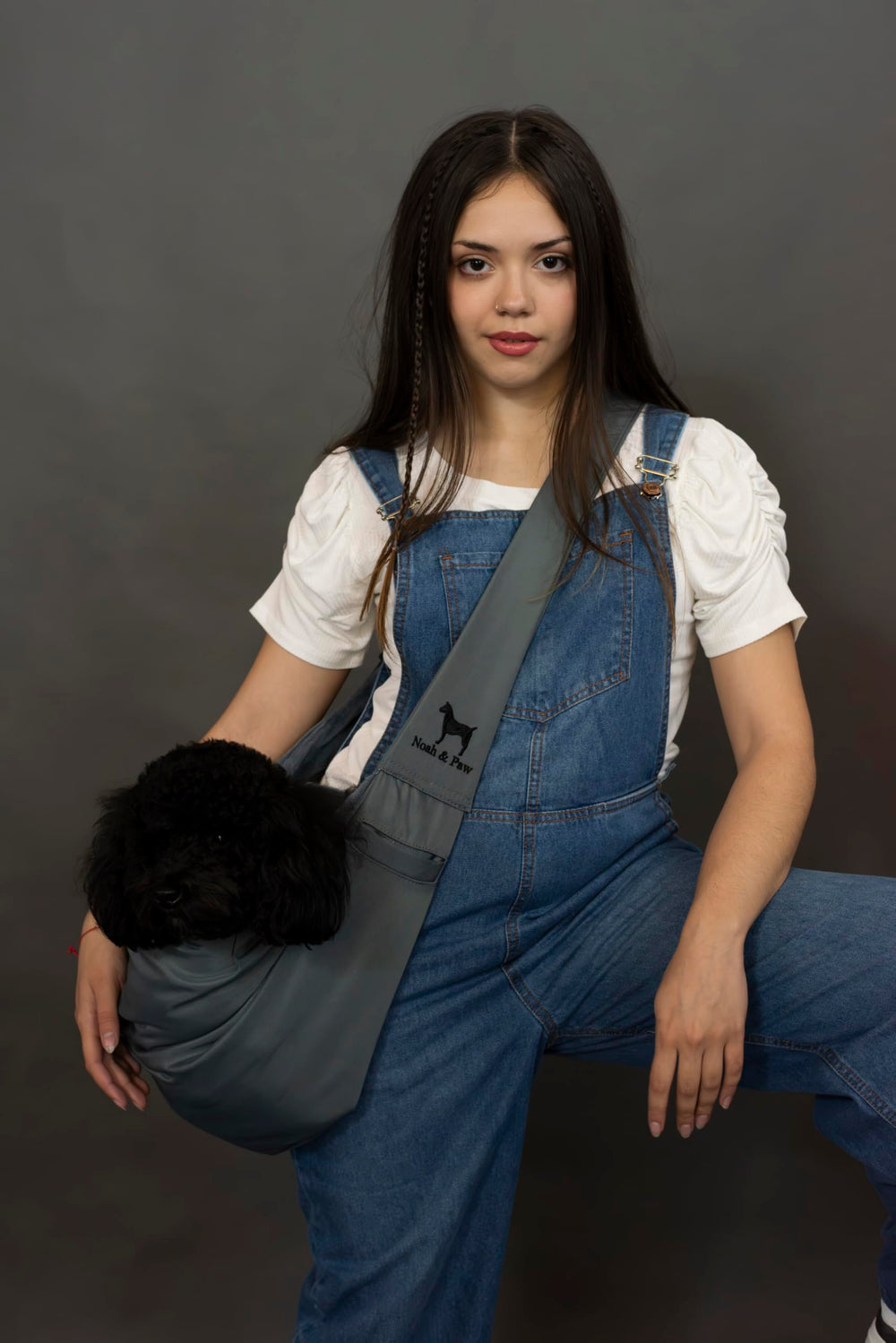 Noah & Paw dog sling carrier machine washable for simple cleanup.